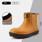 Men's Short Fashion Non-slip Waterproof Shoes Fleece-lined Platform