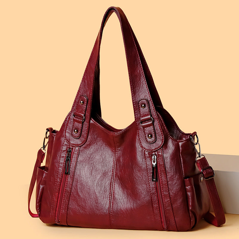 American Vintage Casual All-matching PU Handbag