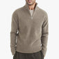 Men's Thickened Half-height Zip Collar Warm Sweater Coat