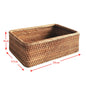 Rattan storage basket