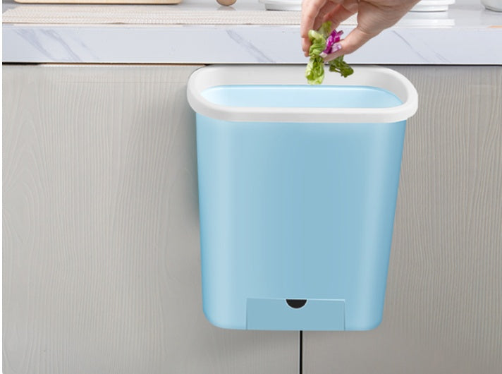 Wall-mounted trash can