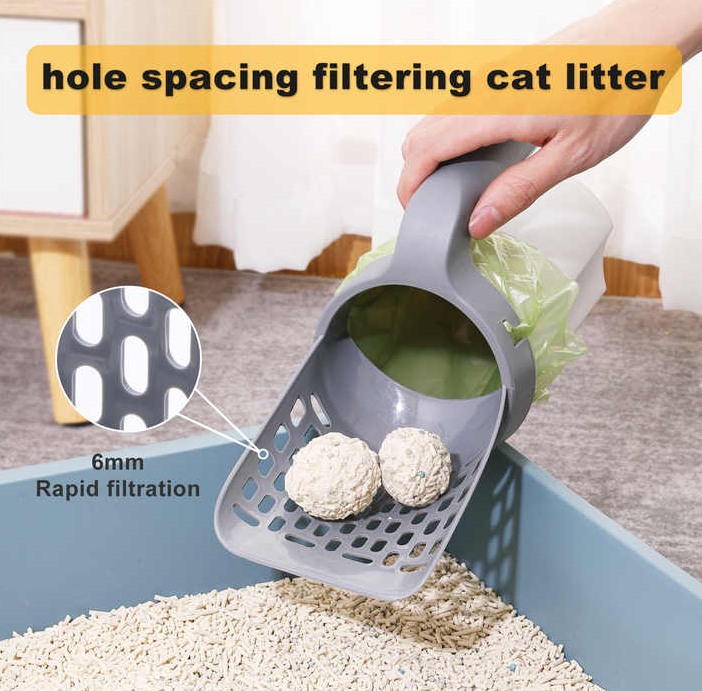 Cross-Border Cat Litter Shovel with Poop Bags – Perfect Pet Cleaning Tool