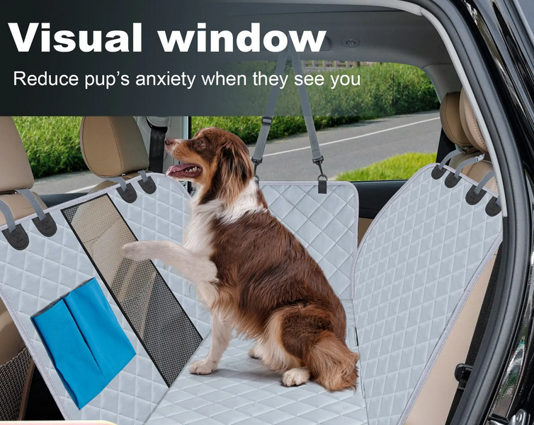 Portable Waterproof Pet Car Seat Cover – Keep Your Ride Clean & Comfy!