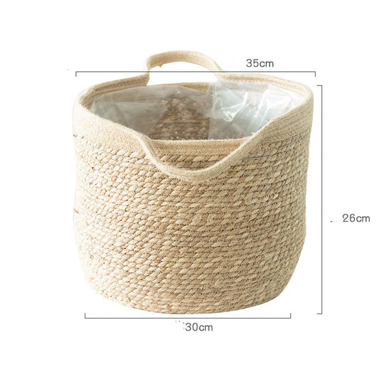 Handmade rattan flower basket