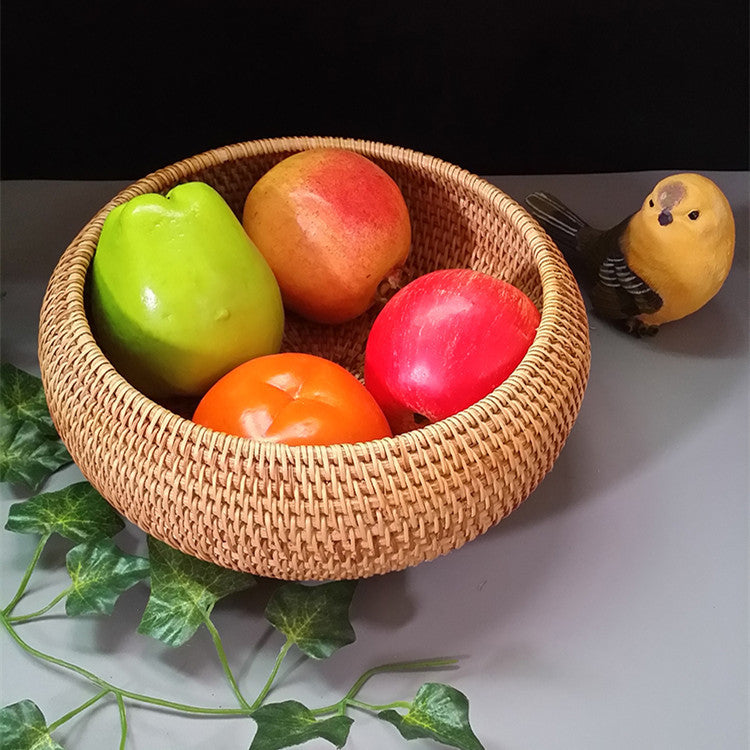 Hand-Woven Candy Box Rattan Storage Basket