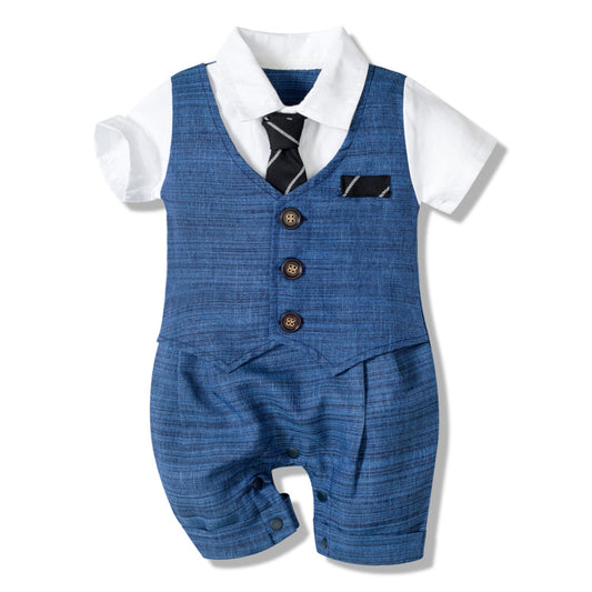 Baby Boy Jumpsuit Boys Gentleman Baby Children's Clothing