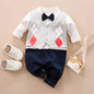 Baby Jumpsuit Spring And Autumn Models Foreign Trade Gentleman Baby Clothes Long-Sleeved Baby Clothes Baby Clothes