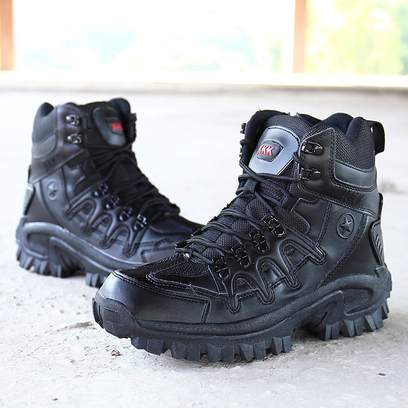 Non-Slip Combat Tactical Boots Male Breathable Outdoor Climbing Wear-Resisting Mens Shoes