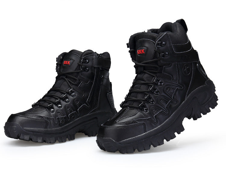 Non-Slip Combat Tactical Boots Male Breathable Outdoor Climbing Wear-Resisting Mens Shoes