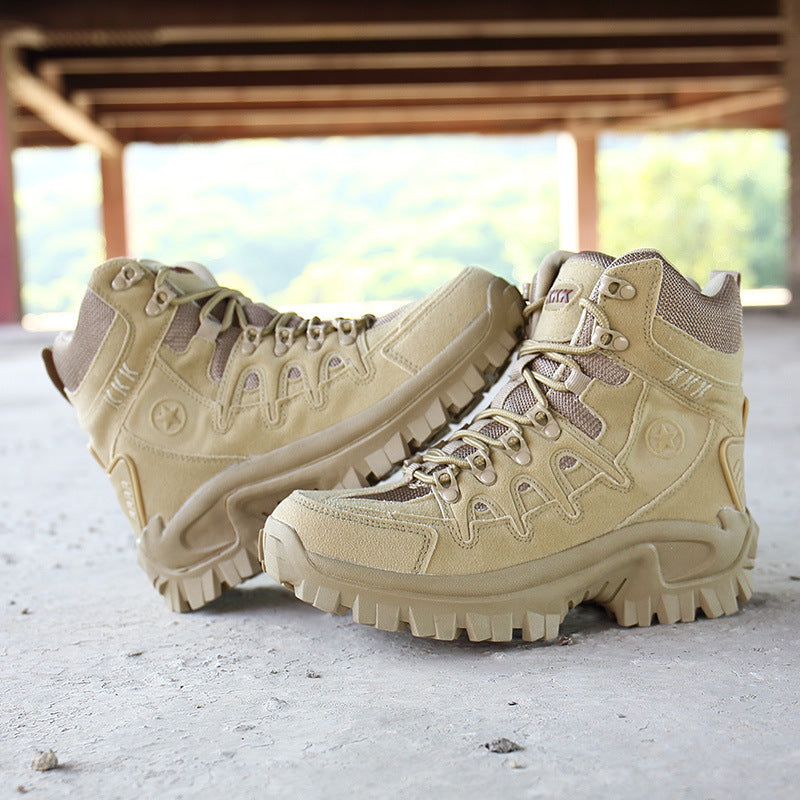 Non-Slip Combat Tactical Boots Male Breathable Outdoor Climbing Wear-Resisting Mens Shoes