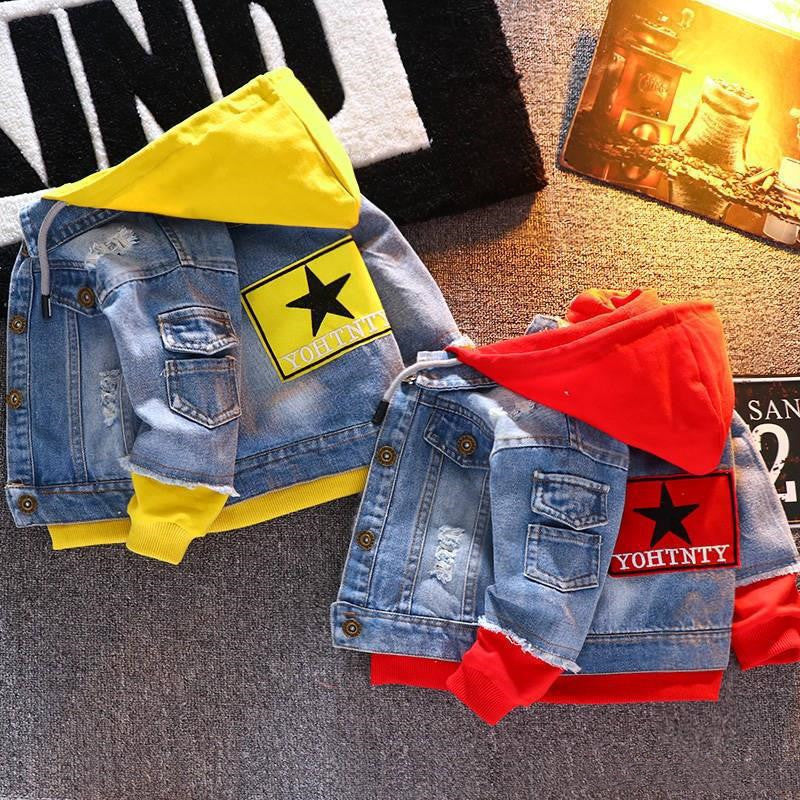 Boys Denim Jacket Spring And Autumn New Children'S Jacket Tops