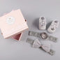 New baby hair accessories socks and shoes set box