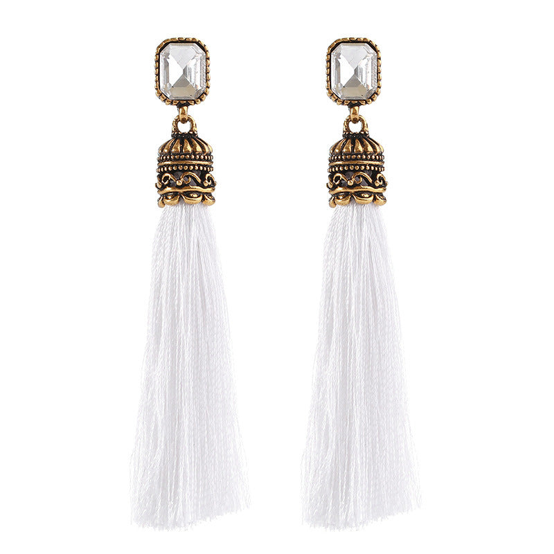 Boho style long earrings