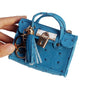 Leather Solid Color Fashion Tassel Mini Handbag