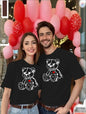 Love Valentine'S Day T-Shirt,   Couple T-Shirt, Couple Christmas, Fashion Casual T-Shirt, Short-Sleeved T-Shirt