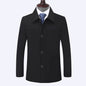 Plus Size Jacket Men's Middle-aged And Elderly Turn-down Collar Coat