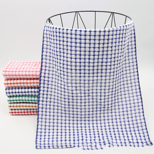 Cotton Plaid Kitchen Dish Towel