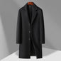 Men's Woolen Coat Business Casual Long