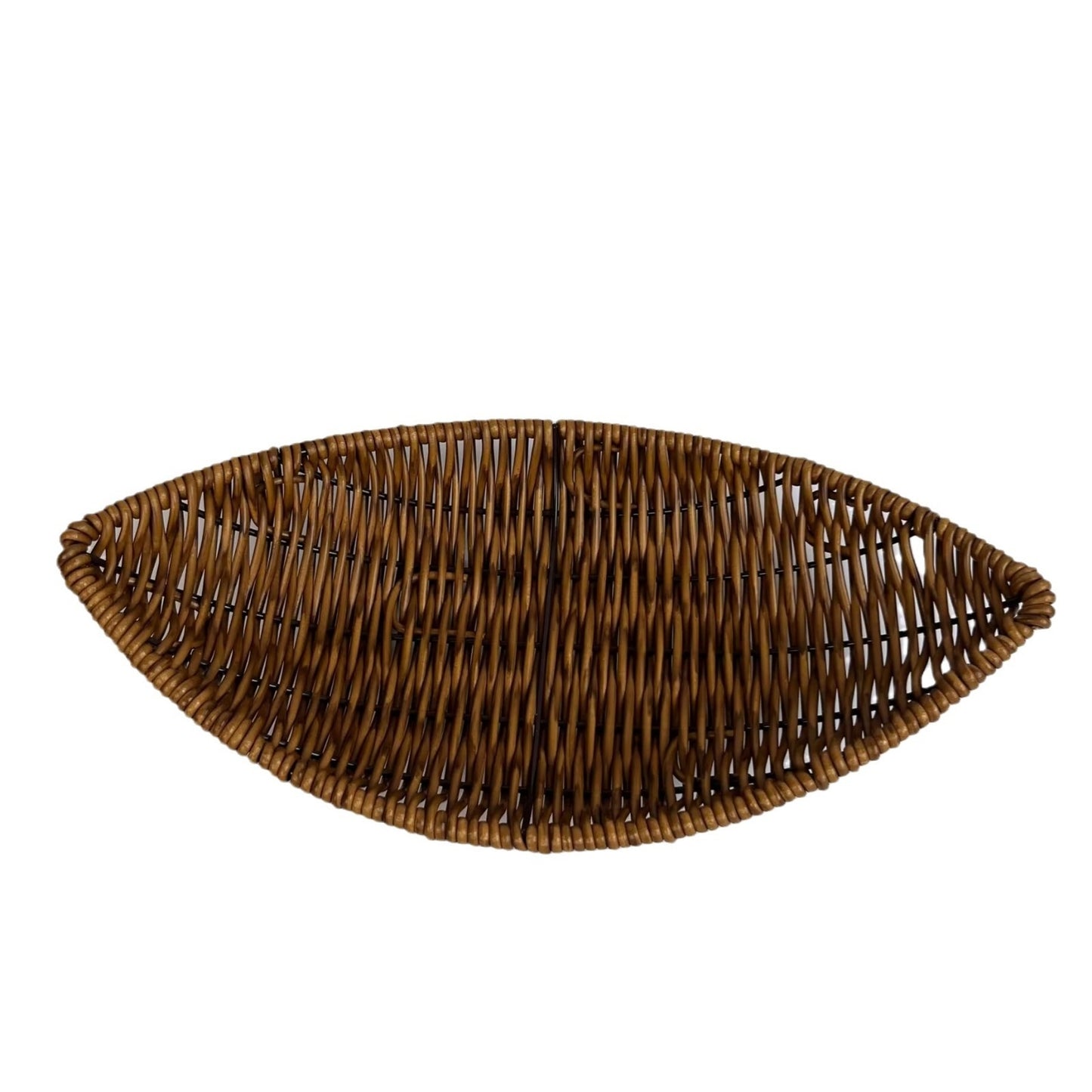 Household Storage Basket Rattan Binaural Tray