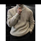 Men's Half Zipped Stand Collar Sweater Thickened