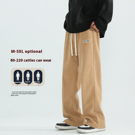 Men's Autumn And Winter Straight Pants Casual All-matching