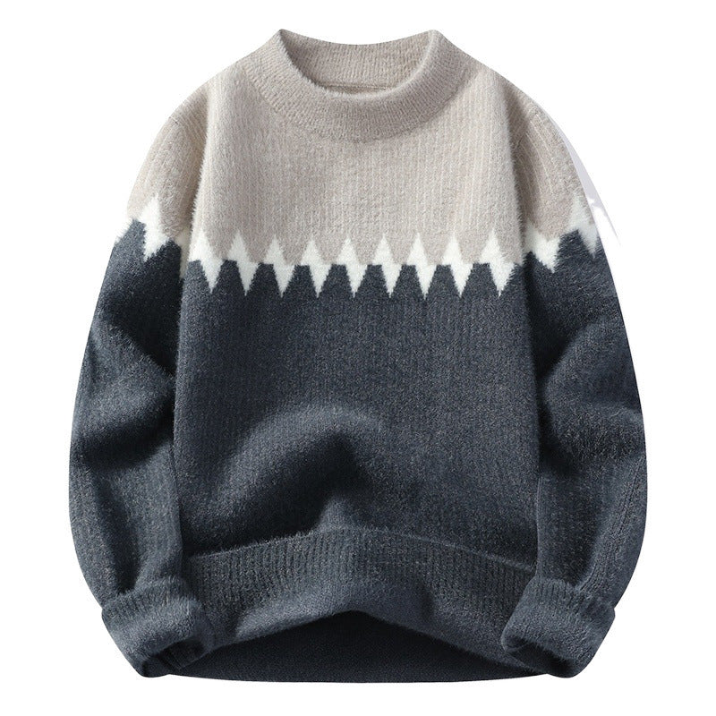 New Autumn And Winter Round Neck Men's Knitwear