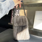 Cute Exquisite Mink Fur Crossbody Fur Phone Bag All-match Women's Shoulder Mobile Phone Bag