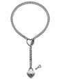 Fashion Jewelry 2024 New Slip Chain Necklace Heart O-Ring Rock Cuban Long Necklace Adjustable Heart Shaped Lock Core With Key