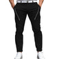 Men's Fashion Street Daily Solid Color Zipper Pleated Slim Fit Stretch Pencil Skinny Pants