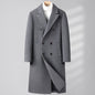 Double Breasted Long Woolen Coat