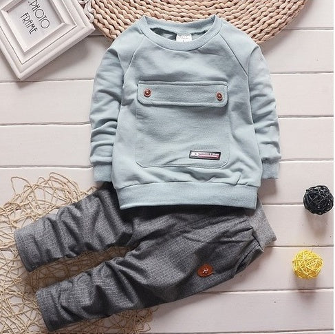 Toddler Baby Clothes Children Suit 0-3 Years Old Suit  Pants Children's Sportswear Boys Girls Children's Clothing Brand