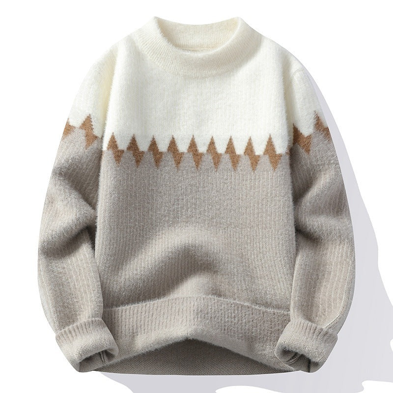 New Autumn And Winter Round Neck Men's Knitwear