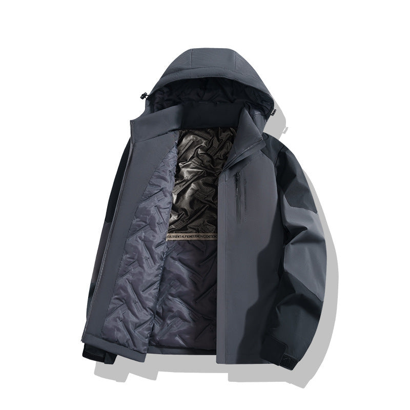 Thermal Graphene Thickened Cotton Padded Coat Couple Shell Jacket