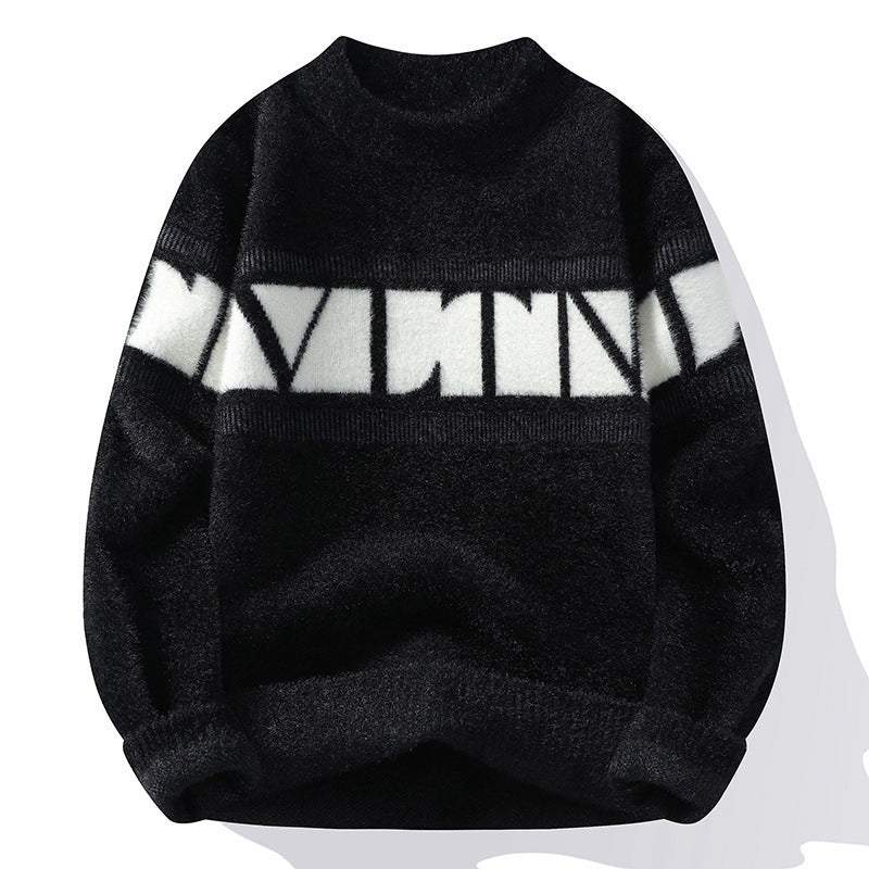 New Autumn And Winter Round Neck Men's Knitwear