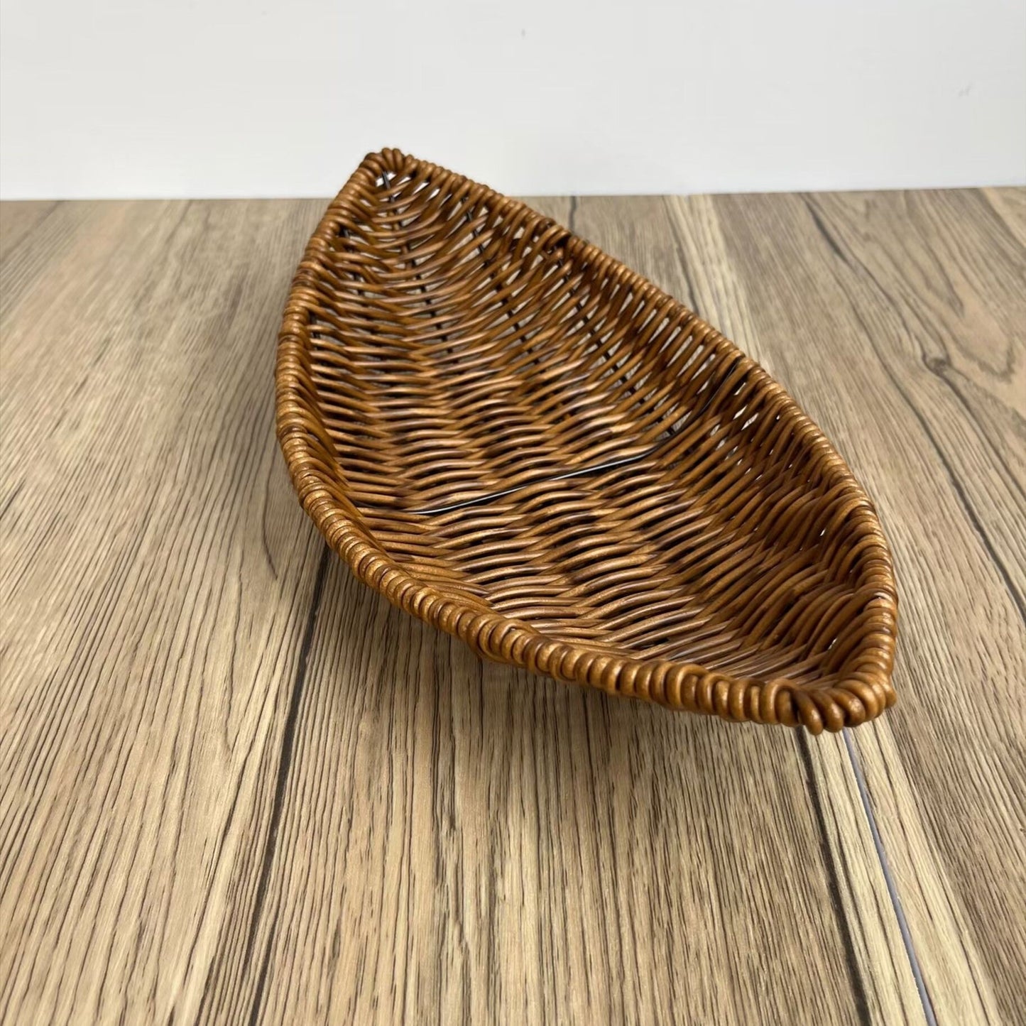 Household Storage Basket Rattan Binaural Tray