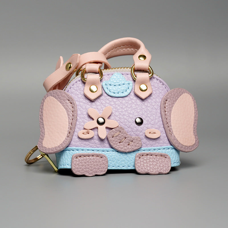 Little Elephant Donkey Home Pendant Small Bag Cute Bag Charm Lipstick Headset Car Keychain Bag