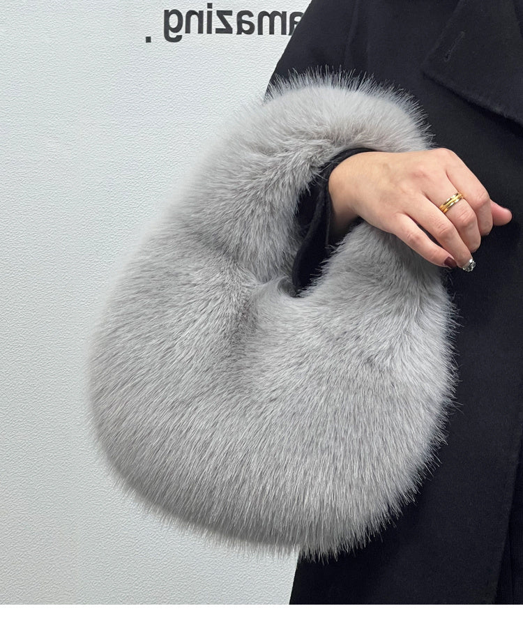 Portable Fur Bag Fall Winter Popular High-grade Niche