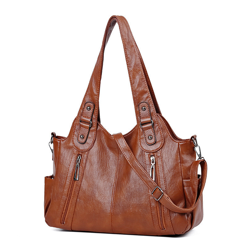 American Vintage Casual All-matching PU Handbag