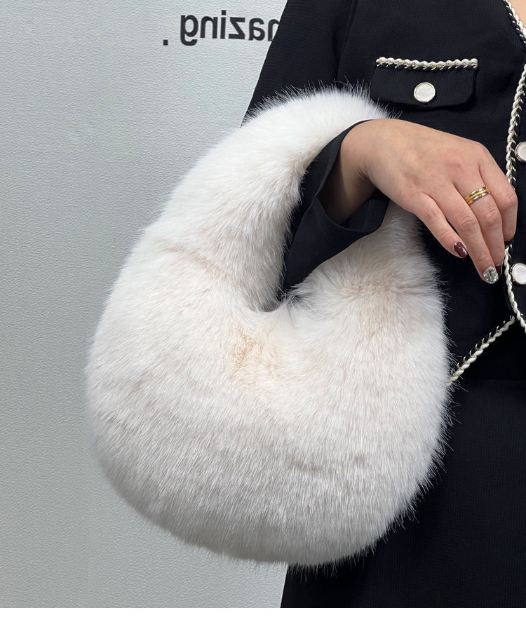 Portable Fur Bag Fall Winter Popular High-grade Niche