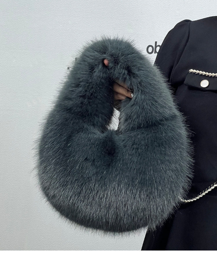 Portable Fur Bag Fall Winter Popular High-grade Niche