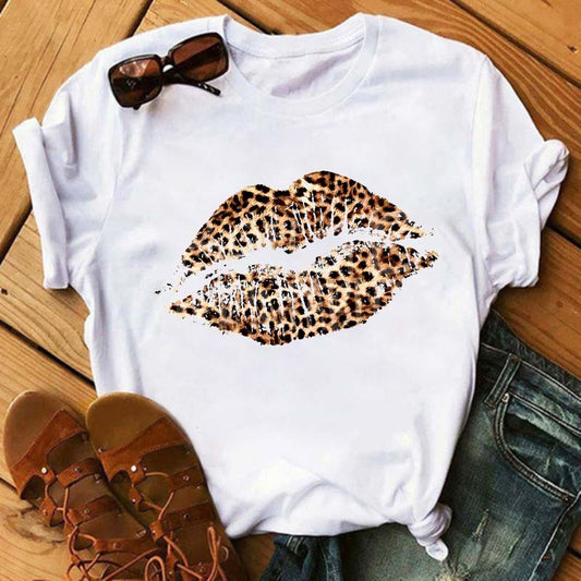 Stylish Women's Casual Printed Short-sleeved Top