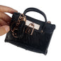 Leather Solid Color Fashion Tassel Mini Handbag