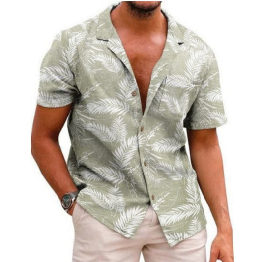 Men's Plus Size Casual Cool 3D Digital Printing Short Sleeve Shirt