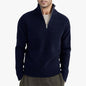 Men's Thickened Half-height Zip Collar Warm Sweater Coat