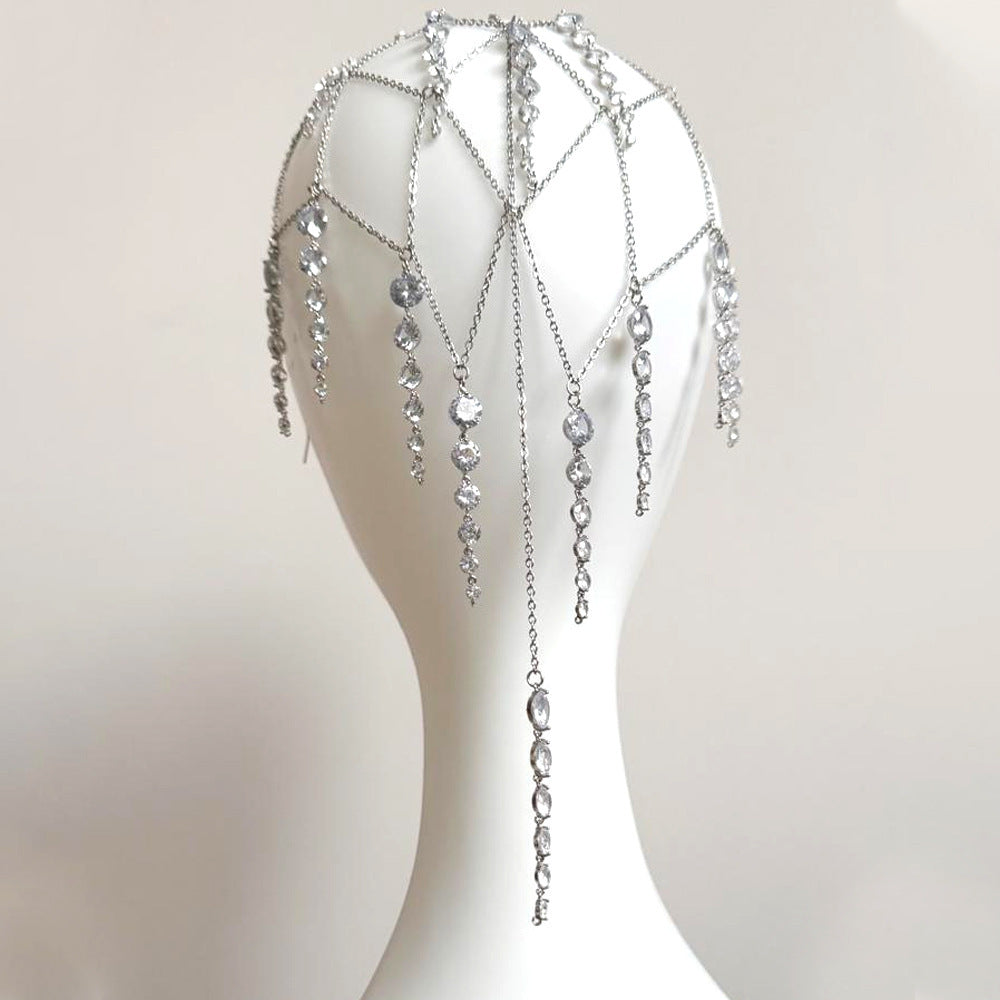 Tassel Headband Women's Rhinestone Chain