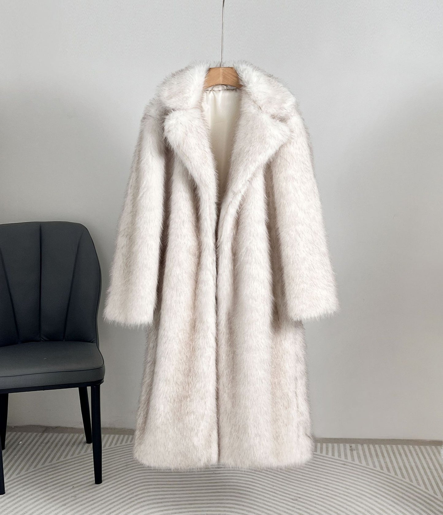 Winter Extended Imitation Fur Coat Overcoat