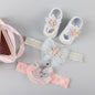 New baby hair accessories socks and shoes set box