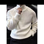 Men's Half Zipped Stand Collar Sweater Thickened