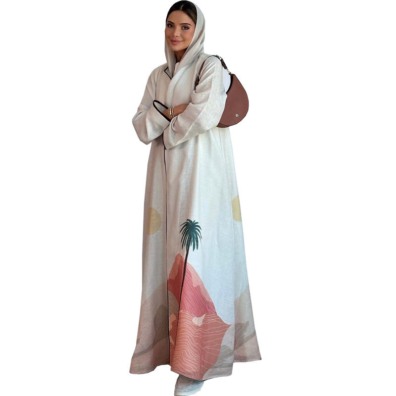 Muslim Fashion Robe Abaya Cardigan Coat