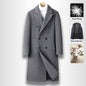 Double Breasted Long Woolen Coat